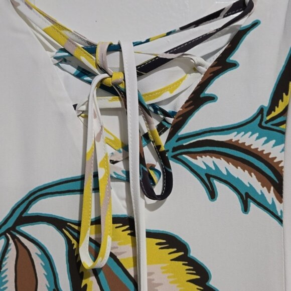 White House Black Market Lace Up Back Maxi Dress 00 NWT - Picture 9 of 14